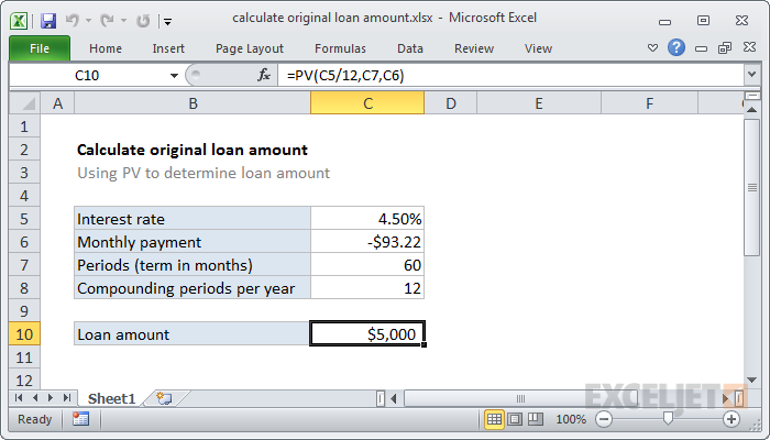 calculate-original-loan-amount-excel-formula-exceljet
